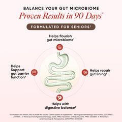 Gut Balance | Leaky Gut & Microbial Balance | For Seniors | 15 Sachets