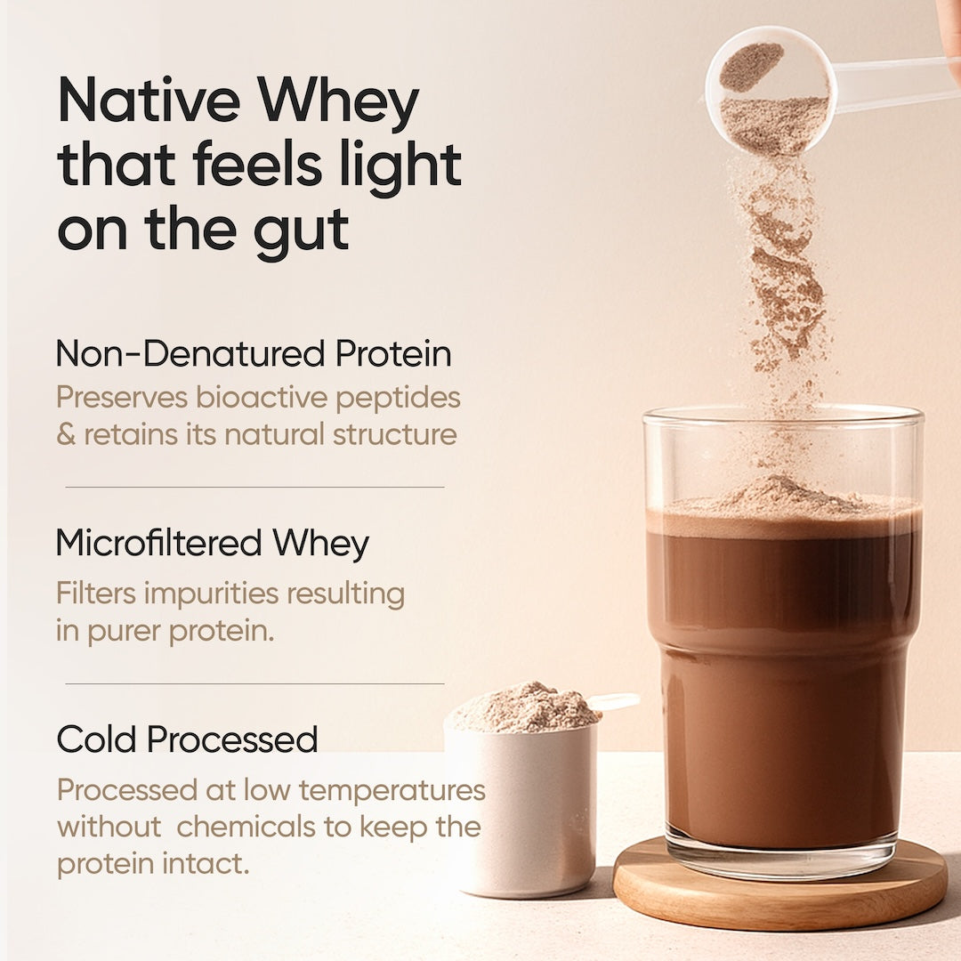 Native Whey That Feels Light on Gut
