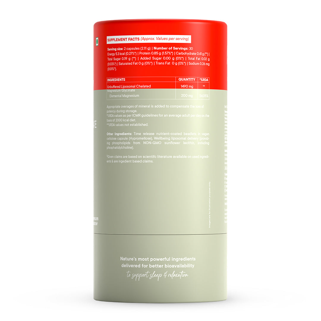 Magnesium Glycinate Supplement Facts