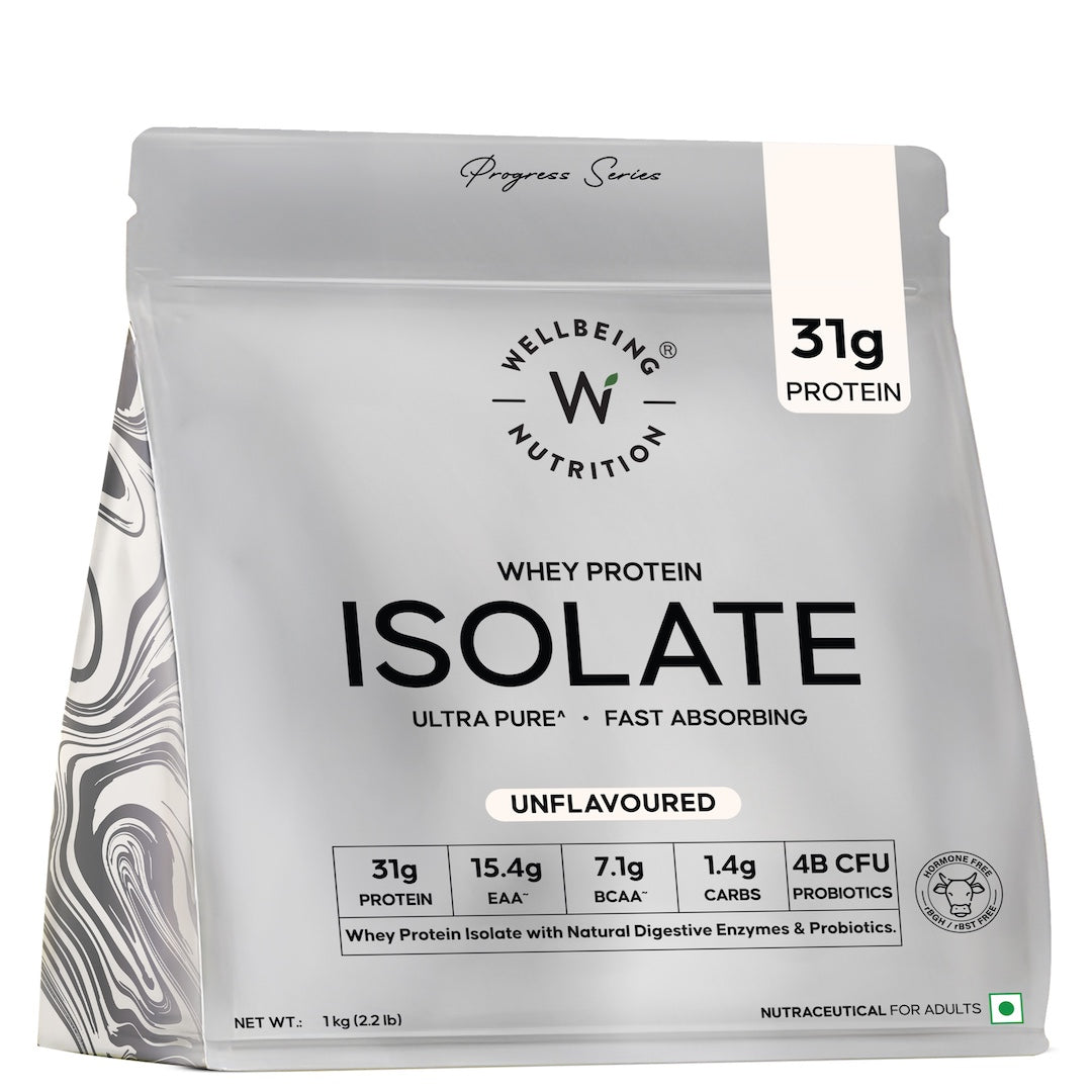 Whey Protein Isolate 31g | 1kg | 4B CFU Probiotics | Unflavoured