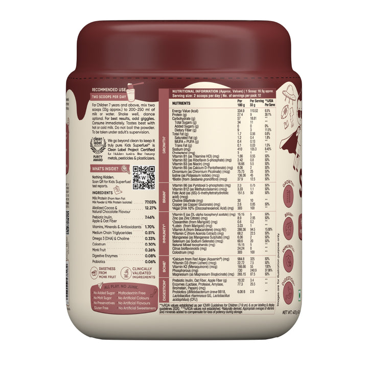 Kids Superfuel | Milk Chocolate | Nutrition Mix