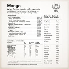 Whey protein mango